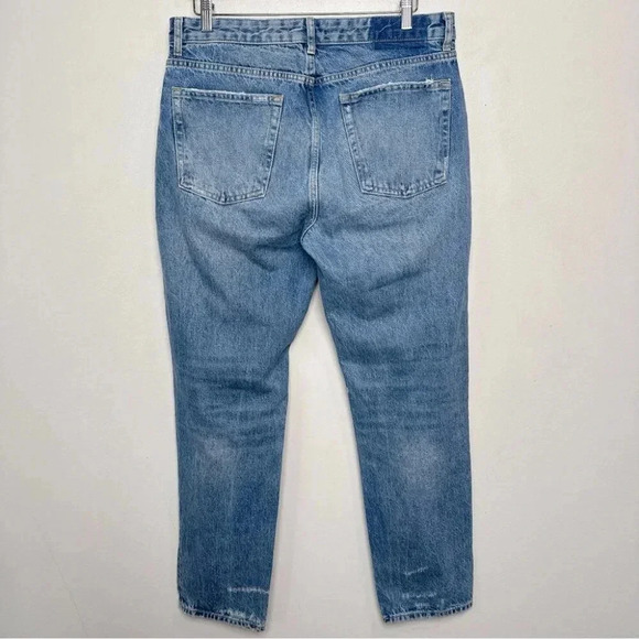 Zara Mens  36 Medium Wash Distressed Relaxed Button Fly Jeans - Picture 15 of 15